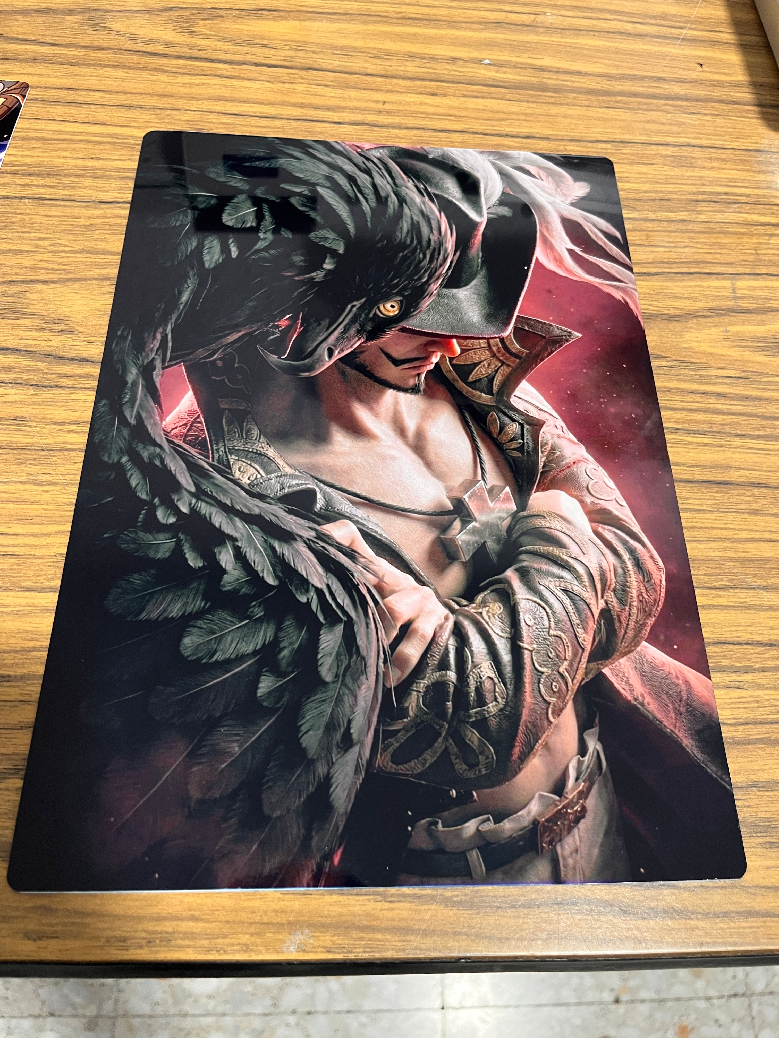 Lámina de Aluminio One Piece Mihawk 30x20 cm Impresión HD Premium
