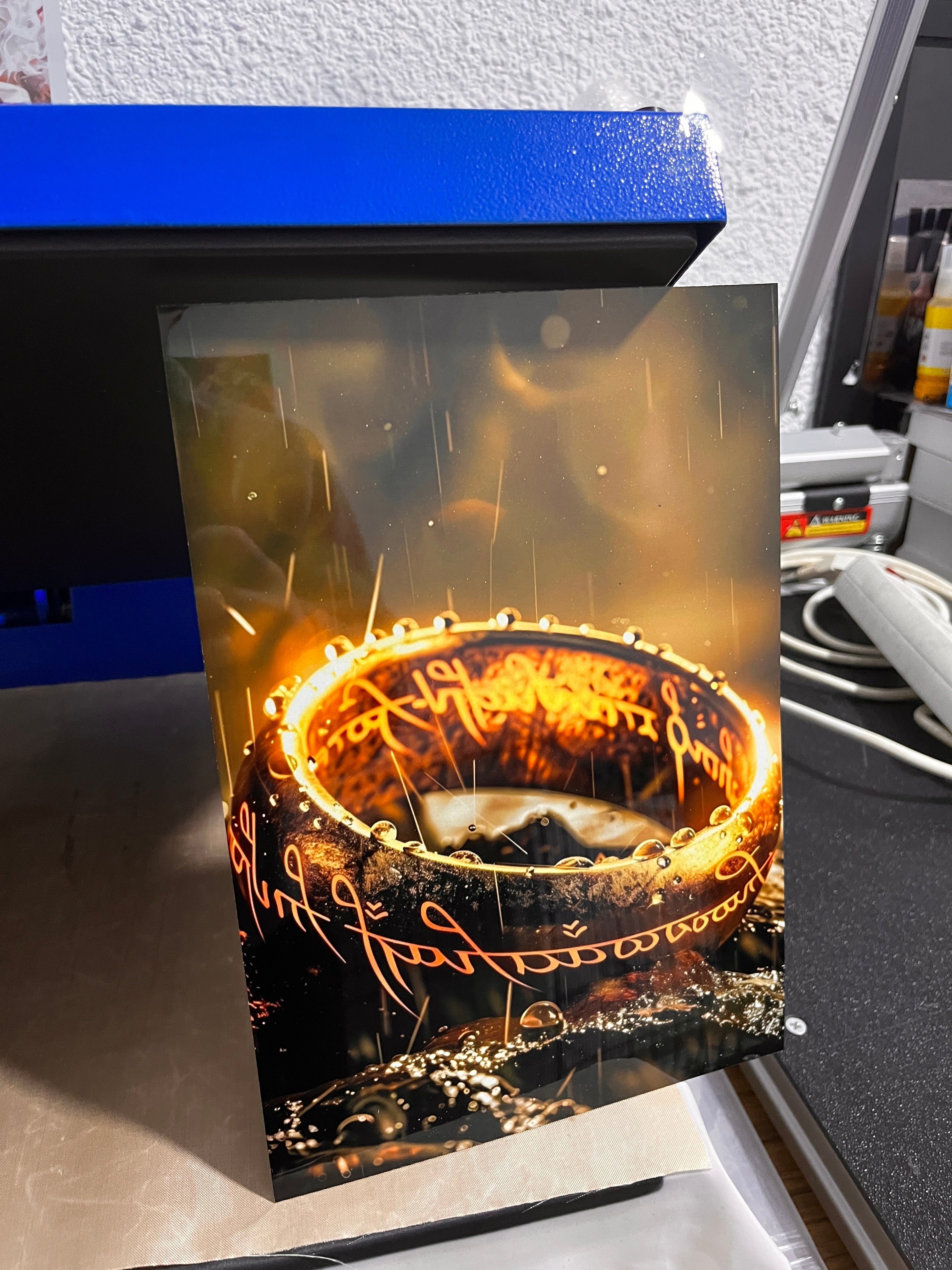 Lámina de Aluminio El Señor de los Anillos 30x20 cm Impresión HD Premium