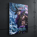 Kaido de One Piece estilo Wanted, lámina metal art 30x20cm